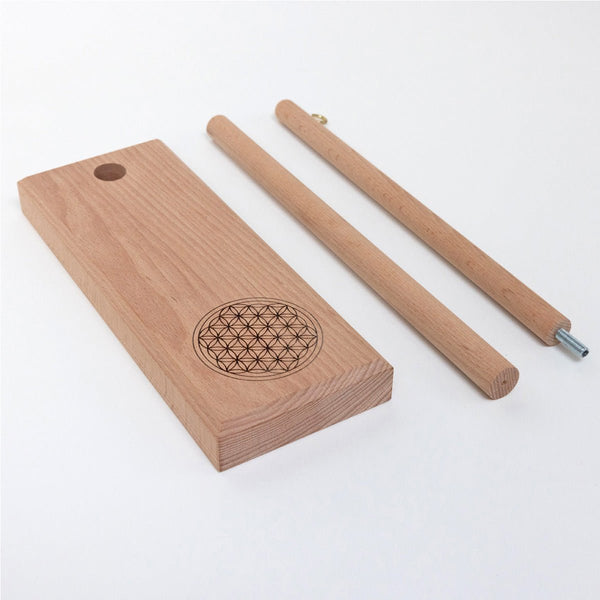 Zaphir Chime Crystalide Spring + Stand Flower of Life -